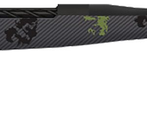 Fierce Firearms TWROG300WIN24BF Twisted Rogue 300 Win 24" Armour Lube Black Steel Threaded Barrel, Drilled & Tapped Steel Receiver, LR Negative Comb Forest Camo Carbon Fiber Stock