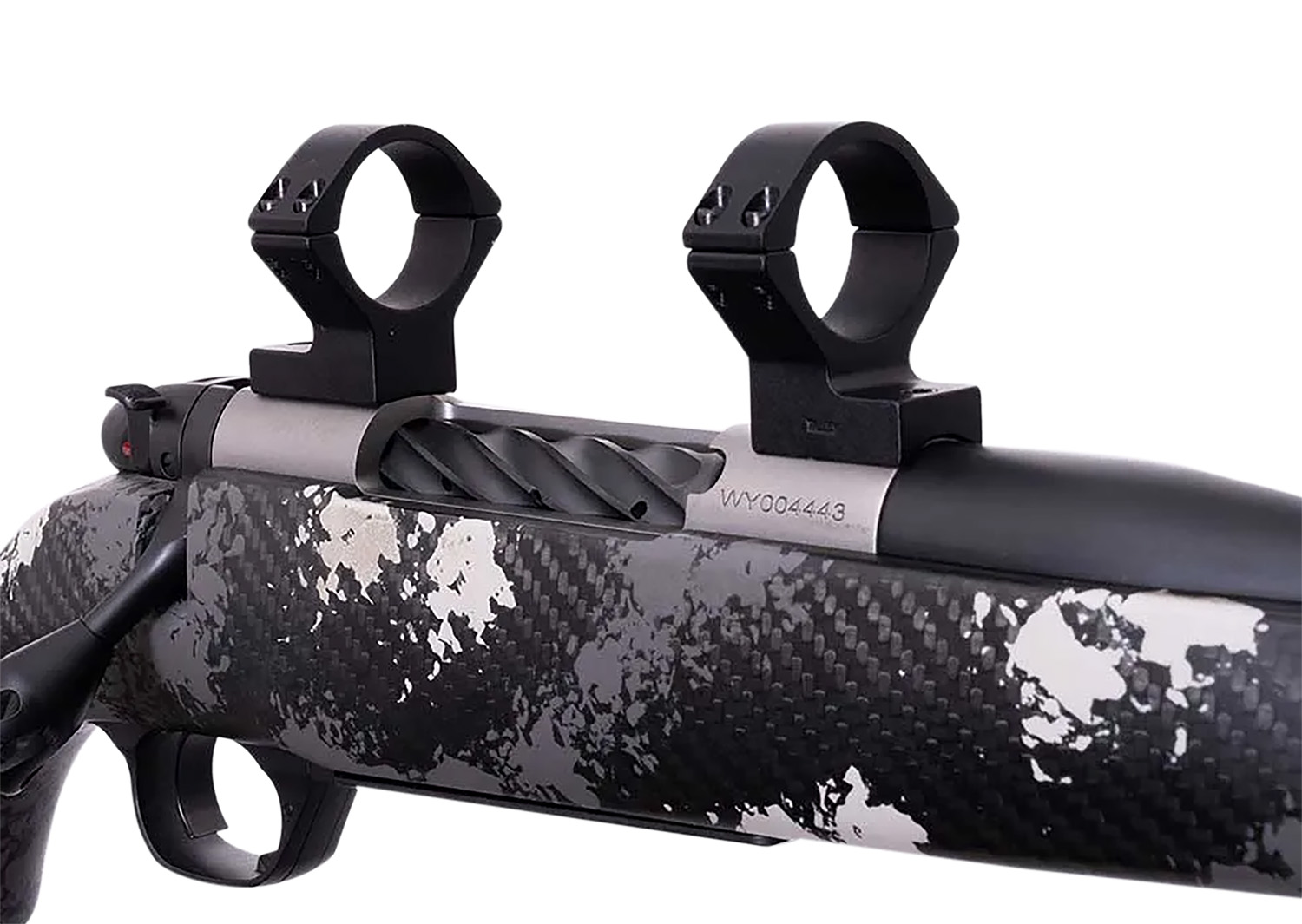 Weatherby W940705 Scope Mount/Ring Combo Matte Black Alloy 1" Tube Weatherby Mark V Medium Rings Magnum 9-Lug Action