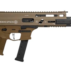 Grand Power 810091158029 Stribog SP9A3G 9mm Luger 16" Black Barrel, Flat Dark Earth Receiver, Polymer Stock & Grip