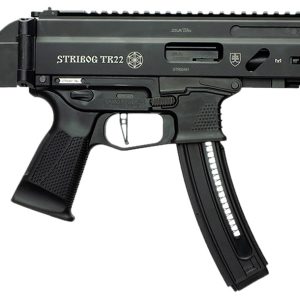 Grand Power 197892004817 TR22 Stribog 22 LR 25+1 10" Black Threaded Barrel, Black Hardcoat Anodize Receiver w/Picatinny Rail, Black SB Tactical Brace, Black Polymer Grip, Ambidextrous