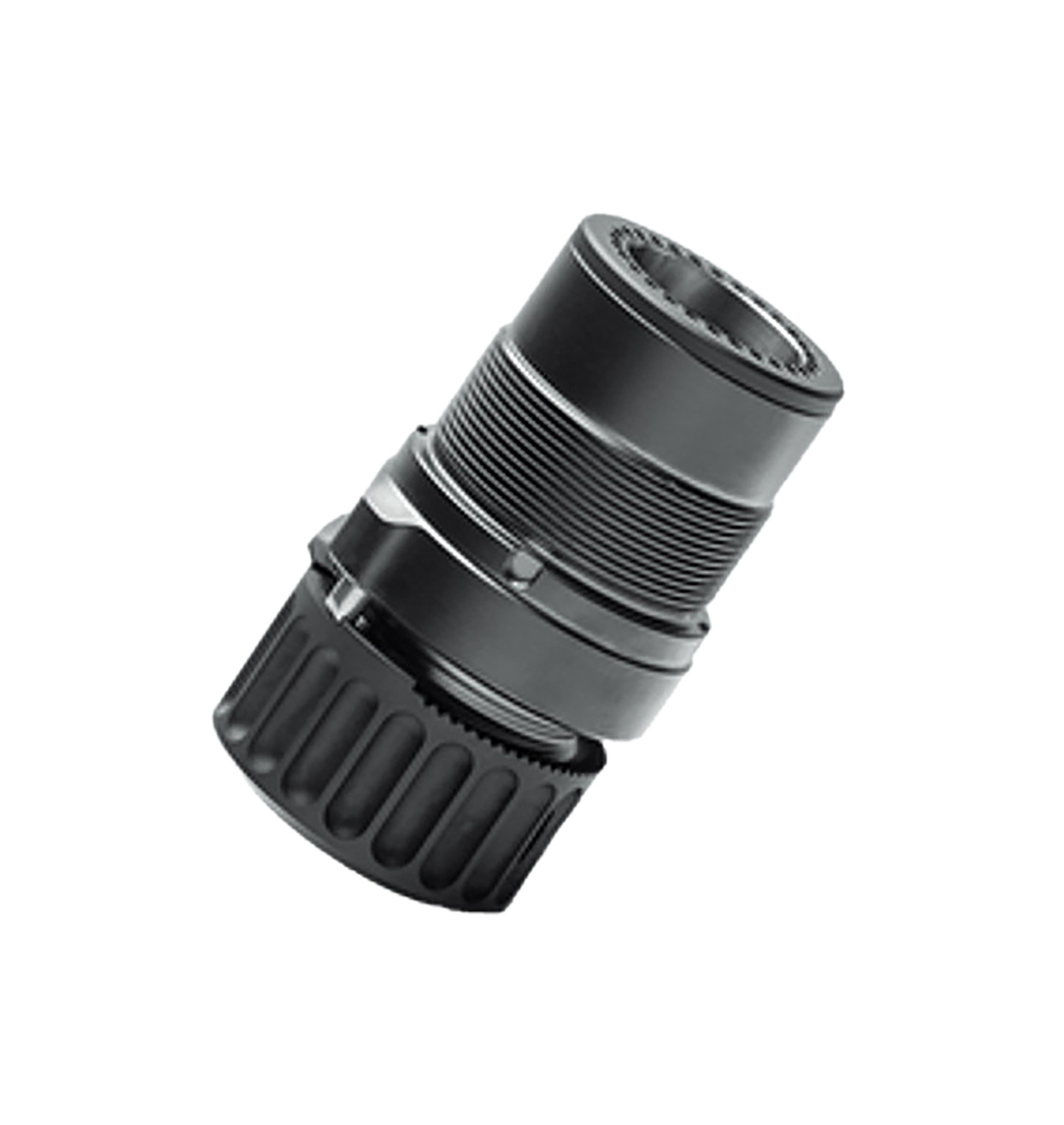 B&T Firearms SD-145504 HUB Adapter 7.62 Black Titanium/Stainless Steel