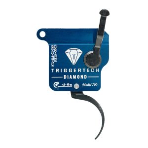 TriggerTech R7LSAB02TNP Diamond Black Curved Fits Remington 700 Left Hand