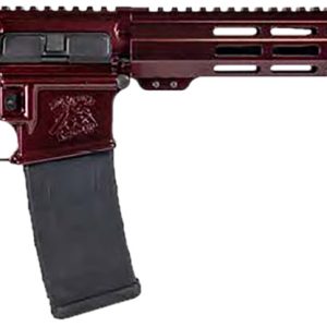 Shark Coast Tactical 300-040-1000-00 Blaze 5.56 NATO 30+1 16" Black Nitride Threaded Barrel, Red Blaze Cerakote Picatinny Rail Aluminum Receiver, Magpul SL-K Black Polymer Stock, Black Polymer Grip