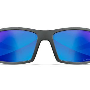 Wiley X SSTWI09 Twisted M/L Blue Mirror Lens Polycarbonate Matte Gray Frame