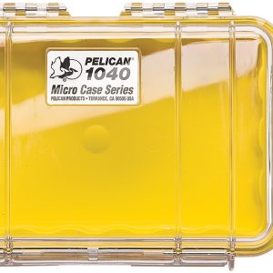 Pelican 1040027100 Micro Case Yellow/Clear Polycarbonate 7.50" Long