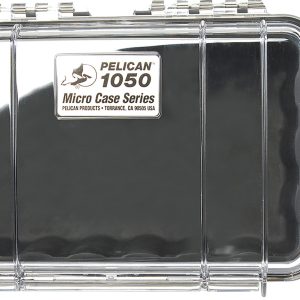 Pelican 1050025100 Micro Case Black/Clear Polycarbonate 7.99" Long