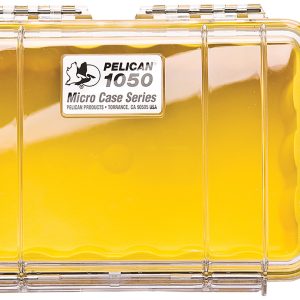 Pelican 1050027100 Micro Case Yellow/Clear Polycarbonate 7.99" Long