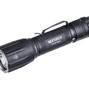 Nextorch Tactical Flashlight Black 3000 Lumens 390 Meters Beam Distance