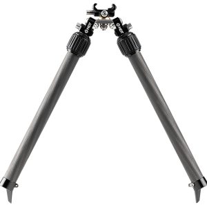 Mdt Sporting Goods Inc 114770BLK BackCountry Bipod 7.50-14.30" High Black Carbon Fiber/Aluminum