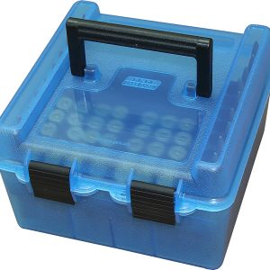 MTM Case-Gard R100MAG24 Deluxe Ammo Box Blue Polypropylene 100rd