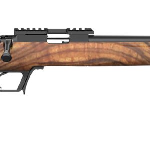 Retay USA ASD22-SWAL-16 Asend Hunter 22 LR 10+1 16" Black Heavy Barrel, Black Chrome Receiver w/Picatinny Rail, Turkish Walnut Fixed Stock