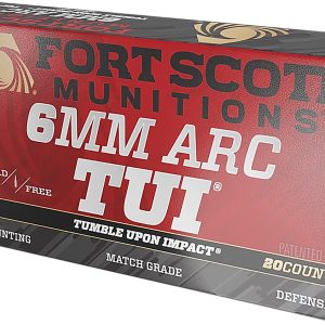Fort Scott Munitions 6ARC-090-SCV2 Tumble Upon Impact (TUI) 6ARC 90gr Solid Copper Spun 20 Per Box/10 Case