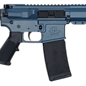 Great Lakes Firearms GL15223SSPBBLU AR-15 223 Wylde 30+1 7.50" Black Nitride Threaded Barrel, M-LOK Handguard, Blue Titanium Cerakote Aluminum Receiver w/Picatinny Rail, Black Polymer Mil-Spec Grip
