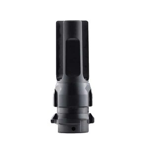 Dead Air DA307 KeyMo Flash Hider Black Nitride 4140 HT Alloy Steel 9/16"x24 LH Threads 2.70" OAL 30 Cal