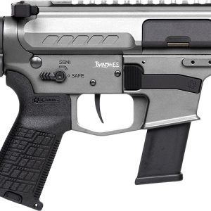 CMMG 45A150FTNG Banshee FE MkG 45 ACP 13+1 5" Black Nitride Threaded Barrel, M-LOK Handguard, Titanium Cerakote Aluminum Receiver w/Picatinny Rail, Black Polymer CMMG RipBrace, CMMG Zeroed Grip