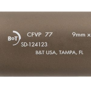 B&T Firearms SD-124123-US-JET-FDE DT Jet Mini Wipe Suppressor 9mm Coyote Tan 13.5x1 LH