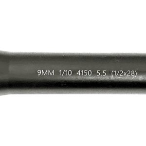 Lead & Steel Llc LS9MM5.5-28 AR9  9mm Straight Profile Black Nitride Chrome Moly Vanadium