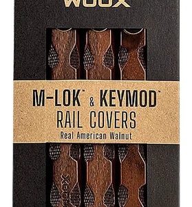 Woox SH.MLK005.S3 M-LOK Rail Covers Micarta Green American Walnut 3Pack