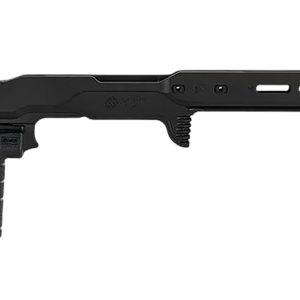 Mdt Sporting Goods Inc 116079BLK ACC Premier Gen2 Chassis Cerakote Black Aluminum Fits Ruger American Rimfire 34.40" OAL