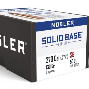 Nosler 38054 Solid Base  270Cal 130gr Soft Point 50CT