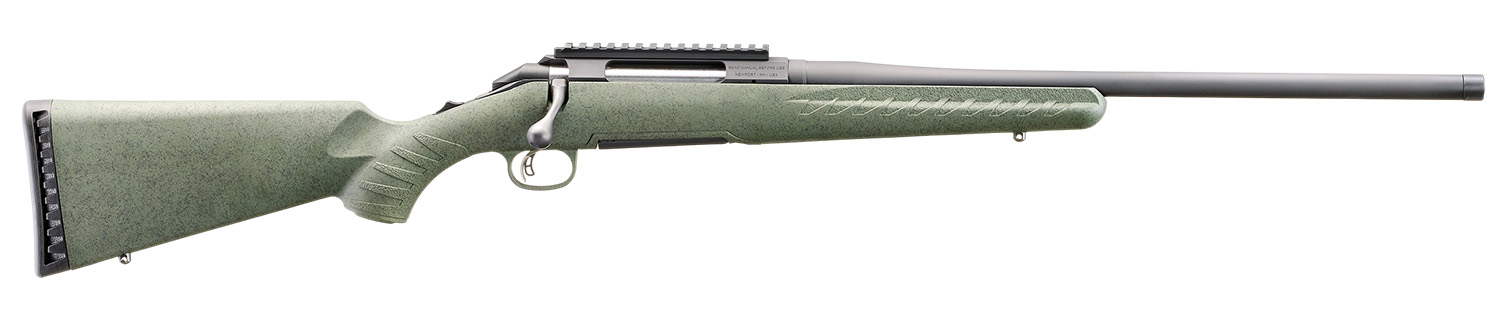 Glenfield 52003 Model A Full Size 270 Win 4+1 20" Matte Black Threaded Barrel, Matte Black Alloy Steel Receiver w/Picatinny Rail, Moss Green Splatter Fixed Synthetic Stock, Thread Protector