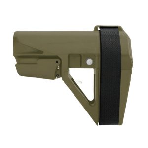 SB Tactical SBA5X07SB SBA5 Stabilizing Brace Ranger Green Polymer Adj 5 Position, 10.25" OAL Includes Sling Strap