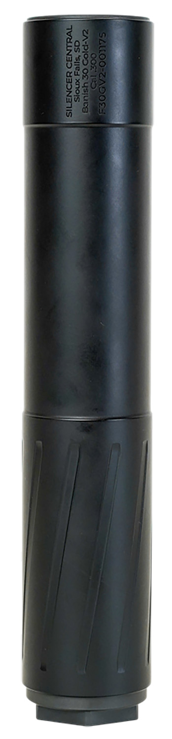 Banish(Silencer Central) 100000111288 Banish 30 Gold-V2 308/7.62mm 1.59" Black Titanium 5/8"x24