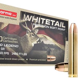 Norma Ammunition 603404704 Whitetail 350Legend 155gr Soft Point 20 Per Box/10 Case