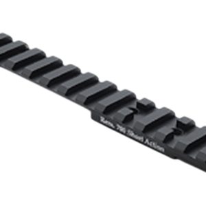 Larue Tactical LT113S0MOA Top Rail Black Fits Remington 700 Short Action 0 MOA