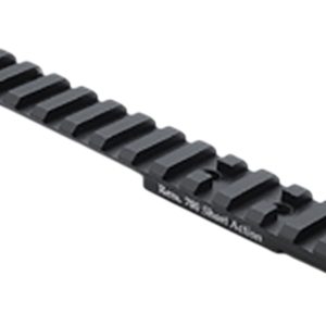 Larue Tactical LT113L0MOA Top Rail Black Fits Remington 700 Long Action 0 MOA