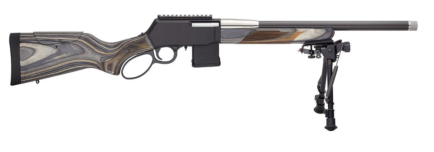 Henry H023-223XCF SPD Predator 223 Rem/5.56 NATO 10+1 18" Carbon Fiber Threaded Barrel, Black Anodized Drilled & Tapped Receiver, Harris S-LM Bipod Forend, Adj Cheek Riser w/Pistol Grip Laminate Stock