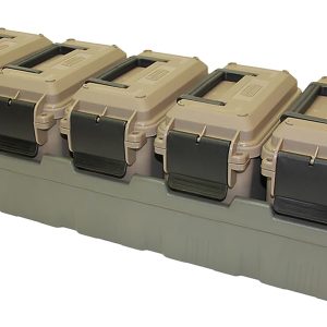MTM Case-Gard AC5C 5-Can Ammo Crate Mini Dark Earth/Army Green Polypropylene