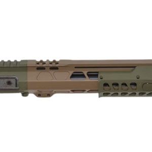 Bilson Arms P7UFSFG10R1 BA-15FCP 338 ARC 10+1 12.50" Threaded Barrel, Flat Dark Earth/Sniper Green Cerakote Aluminum Receiver w/Picatinny Rail, M-LOK Handguard