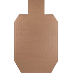 Action Target IDPACB100 IDPA Competition  Torso Cutout Hanging Cardboard Brown 100Ct