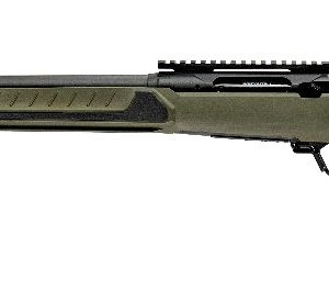 Savage Arms 32653 110 Core Predator Full Size 300 AAC Blackout 10+1 16.50" Medium Heavy Fluted Barrel, Arca Rail Forend, Hunter Green AccuStock w/AccuFit V2 Synthetic Stock, Left Hand