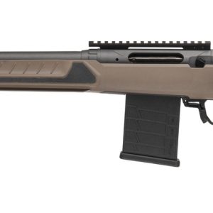 Savage Arms 32694 110 Core Tactical Full Size 7mm PRC 5+1 24" Medium Heavy Fluted Barrel, Arca Rail Forend, Coyote Tan AccuStock w/AccuFit V2 Synthetic Stock, Left Hand
