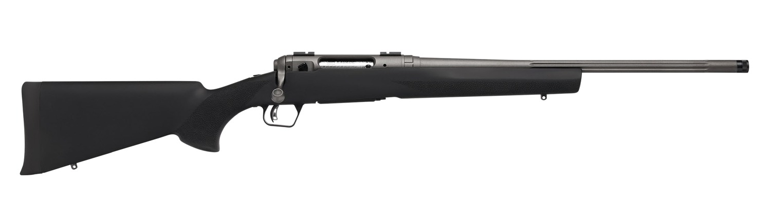 Savage Arms 33004 110 Trail Hunter Lite V2 Full Size 6mm ARC 4+1 20" Black Fluted Barrel, Black Carbon Steel Drilled & Tapped Receiver, Black Hogue OverMolded Synthetic Stock, Right Hand