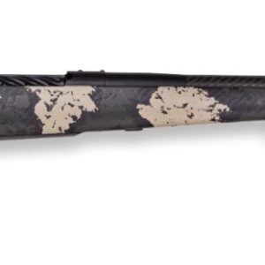Weatherby MGS01N300PR4B Mark V Backcountry Guide 300 PRC 3+1 22" Carbon Fiber Fluted Threaded Barrel, Black Cerakote Steel Drilled & Tapped Receiver, Black w/Olive Green & Backpack Accents Fixed Peak