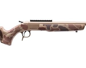 CVA CR4436DC Cascade Takedown 6.5 Creedmoor 1rd 20" Flat Dark Earth Cerakote Stainless Steel Threaded Barrel & Receiver w/Picatinny Rail, Duck Camo Synthetic Stock