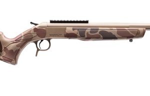 CVA CR4443D Cascade Takedown 450 Bushmaster 1rd 20" Flat Dark Earth Cerakote Stainless Steel Threaded Barrel & Receiver w/Picatinny Rail, Duck Camo Synthetic Stock
