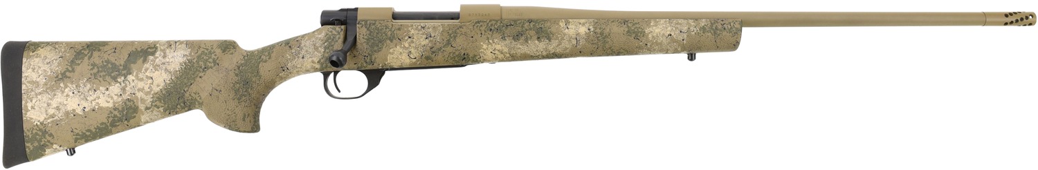 Howa HMFN6ARCHBPR 1500 Fence Line 6mm ARC 5+1 20" Burnt Bronze Cerakote Threaded Barrel, Burnt Bronze Cerakote Aluminum Drilled & Tapped Receiver, Prairie Reaper Camo Fixed Synthetic Stock, Right Hand