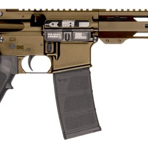 Patriot Ordnance Factory 02540 P-15 Sports South Exclusive 5.56 NATO 30+1 10.50" Black Threaded Barrel, Burnt Bronze Cerakote Aluminum Receiver w/Picatinny Rail, M-LOK Handguard, Black Polymer SB Tac