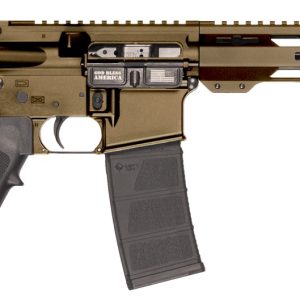 Patriot Ordnance Factory 02541 P-15 Sports South Exclusive 300 Blackout 30+1 10.50" Threaded Barrel, Burnt Bronze Cerakote Aluminum Receiver w/Picatinny Rail, M-LOK Handguard, Black Polymer SB Tactic