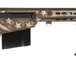 Barrett 20153 M107A1 America 250 50 BMG 10+1 Black Fluted Barrel, Receiver w/Picatinny Rail, QD BiPod Forend, M-LOK Handguard, Black Polymer Grip