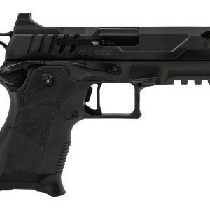 Oa Defense  2311 Pro Compact Frame 9mm Luger 15+1 4.25" Ported Barrel, DLC Black Steel Optic Ready/Serrated Slide, Black Aluminum Frame w/Picatinny Rail, Black Polymer Grip, Ambidextrous