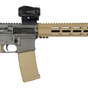 Shark Coast Tactical SCC04410TWB Tumbleweed Bundle 5.56 NATO 30+1 16" Black Nitride Threaded Barrel, Gray & Tan Cerakote Aluminum Receiver w/Picatinny Rail, M-LOK Handguard, Magpul Collapsible Tan Cer