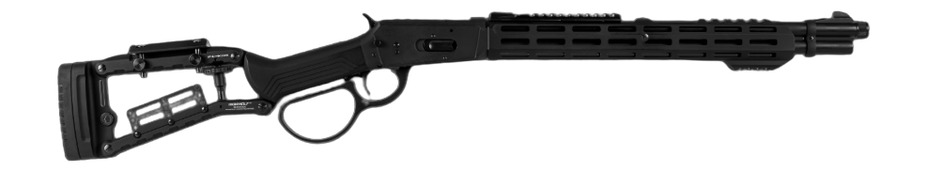 Derya Firearms RAN.18.357 RAN 357 Mag 9+1 18" Black Melonite Threaded Barrel, Black Melonite Steel Receiver w/Picatinny Rail, M-LOK/Picatinny Rail Forend, Black Ironwolf Aluminum Stock