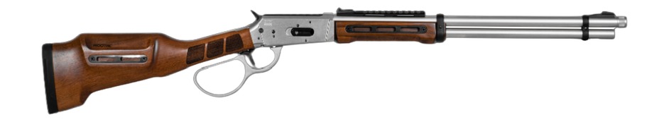 Derya Firearms RAN.20.357 RAN 357 Mag 10+1 20" Polished Nickel Threaded Barrel & Steel Receiver w/Picatinny Rail, M-LOK Forend, Walnut Fixed w/M-LOK Stock