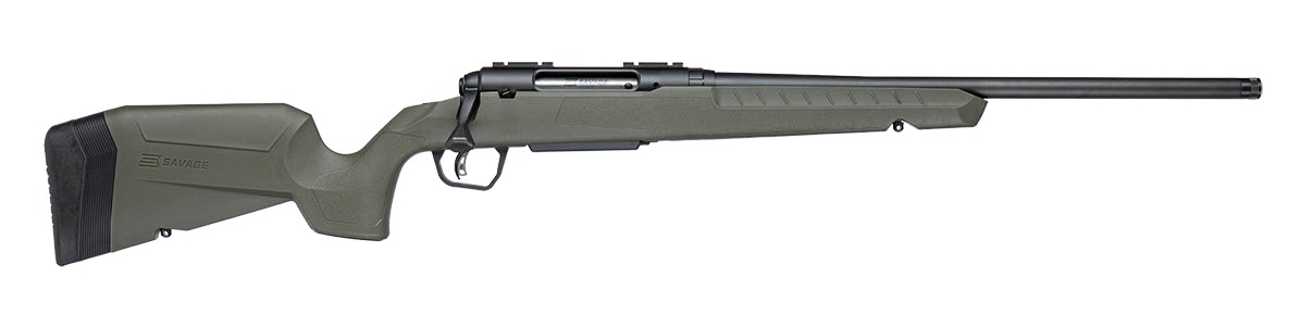 Savage Arms 33117 Axis 2 308 Win 4+1 20" Matte Black Carbon Steel Threaded Barrel, Drilled & Tapped Receiver, OD Green Fixed w/Pistol Grip Synthetic Stock, Right Hand