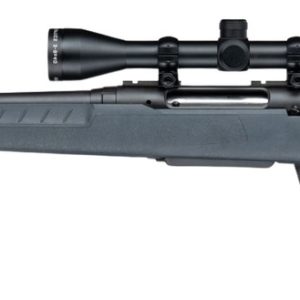 Savage Arms 33198 Axis 2 XP 243 Win 4+1 20" Matte Black Carbon Steel Threaded Barrel & Drilled & Tapped Receiver, Gray Synthetic Fixed w/Pistol Grip Stock, 3-9x40mm Duplex Scope, Left Hand